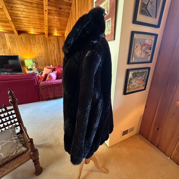 HILLMOOR ROYAL MINK Vintage Brown Faux Fur Coat – L/XL $8.00 - Picture 7 of 9